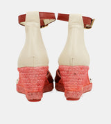 Red jute wedge sandals Alma
